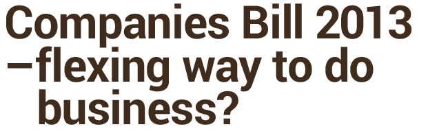 Companies Bill 2013 - Flexing way to do business? 